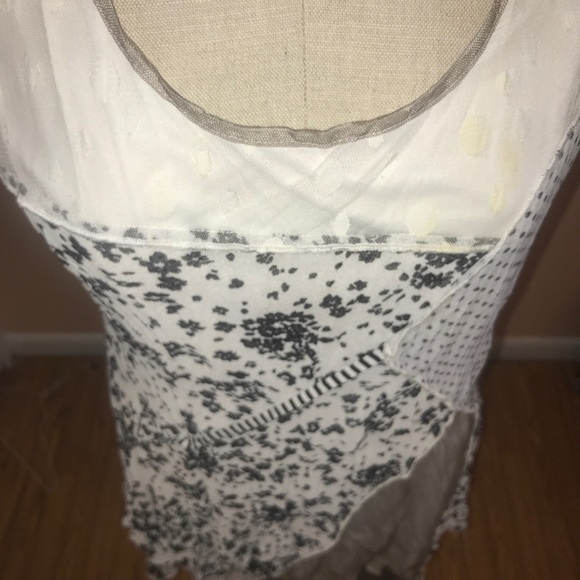 Cream/Black/Grey Multi Print/Fabric Mini Dress - Picture 8 of 8